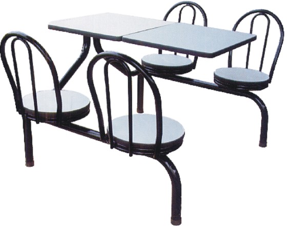 玻璃钢四位餐台1